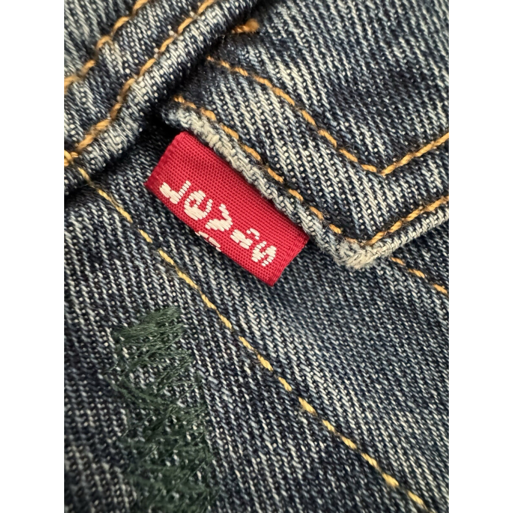 Levi’s Women’s Denim Jacket M Custom Los Angeles Patchwork Retro Style - Picture 16 of 16